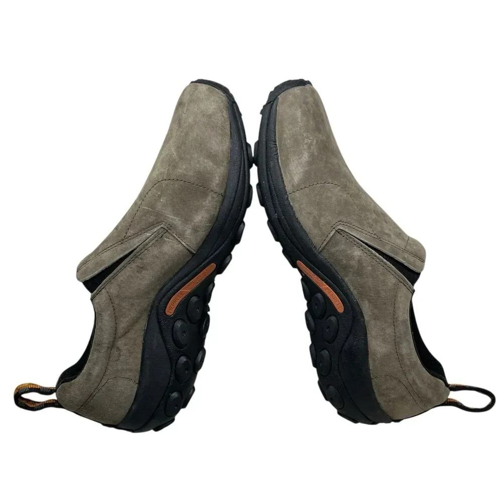 Merrell Jungle Moc‎ Slip On Suede Comfort Brown Shoes Mens 10 wide Casual